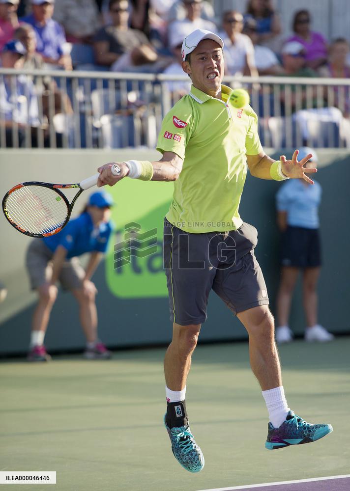 Nishikori reaches Miami Open q'finals