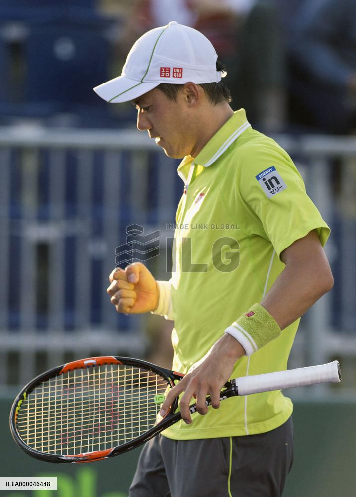 Nishikori reaches Miami Open q'finals