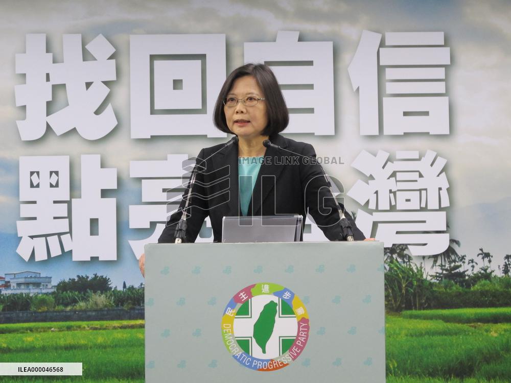 Taiwan's DPP nominates party leader Tsai as presidential candidate