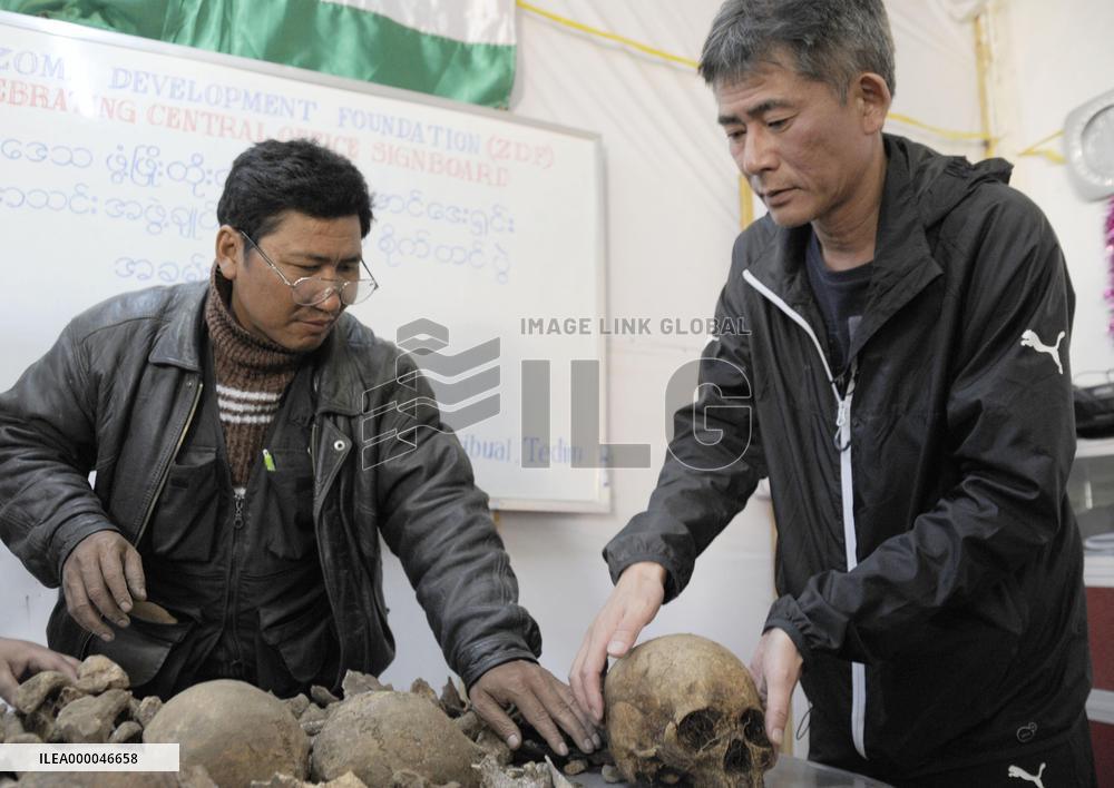 Ethnic people in Myanmar help Japan group recover remains of WWII dead