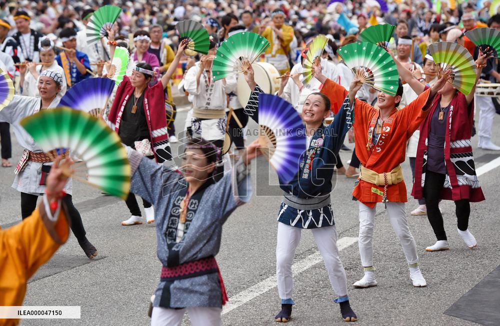 Sendai Tanabata Festival shown at Tohoku Rokkon Festival