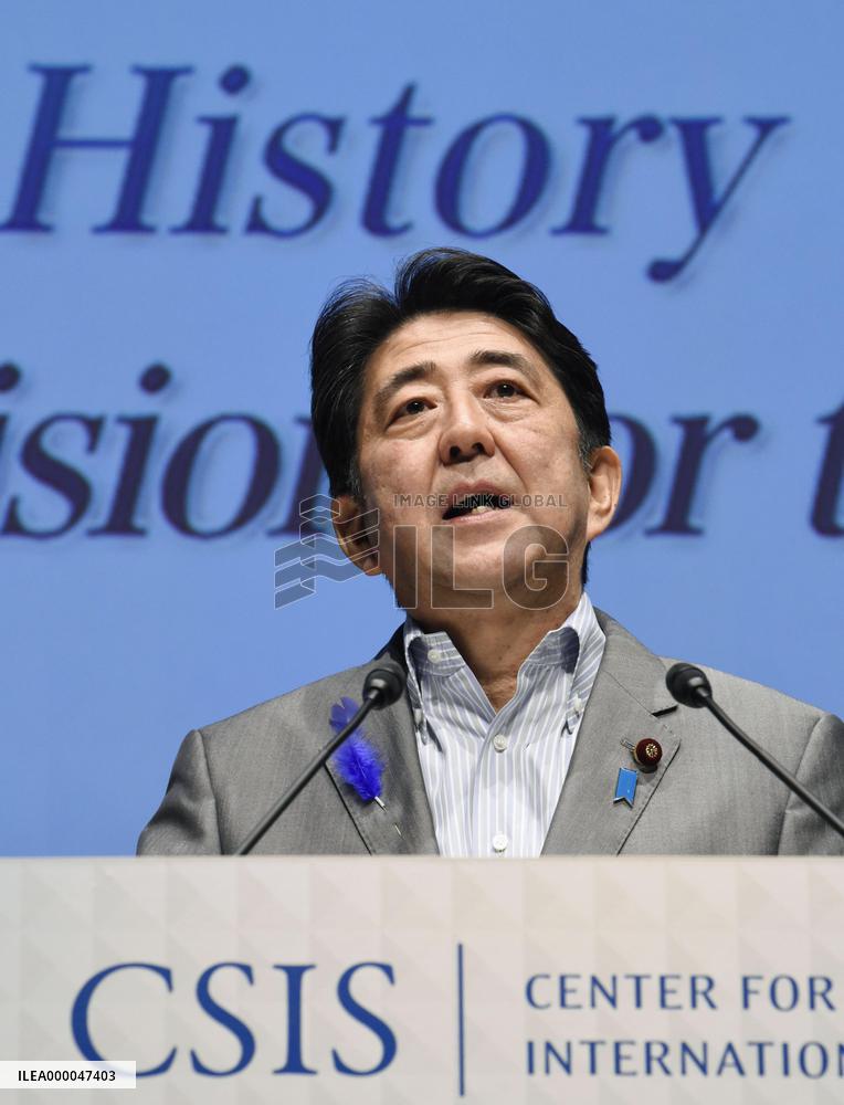 Japan has developed based on deep remorse: Abe
