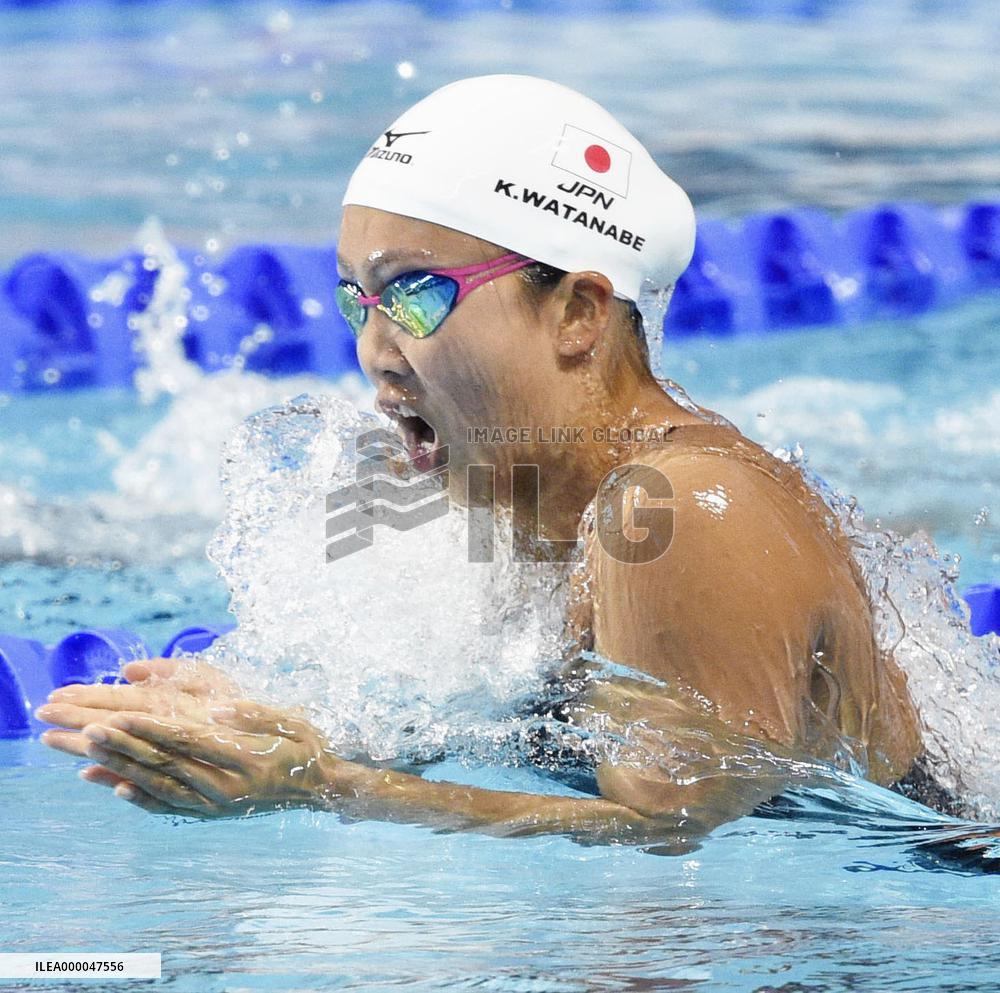 Swimming: Watanabe wins Japan's 2nd gold at worlds