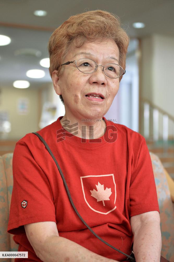 A-bomb survivor residing in Brazil gives interview