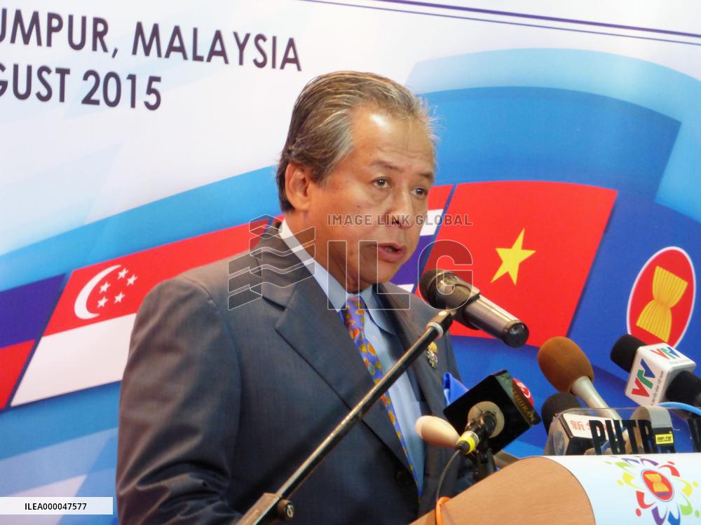Malaysian foreign minister speaks ahead of ASEAN ministerial meeting