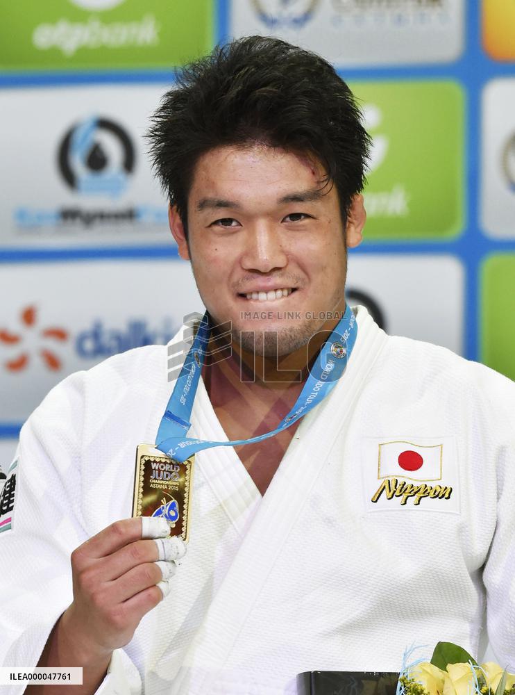 Japan's Haga wins 100 kilogram class at world judo