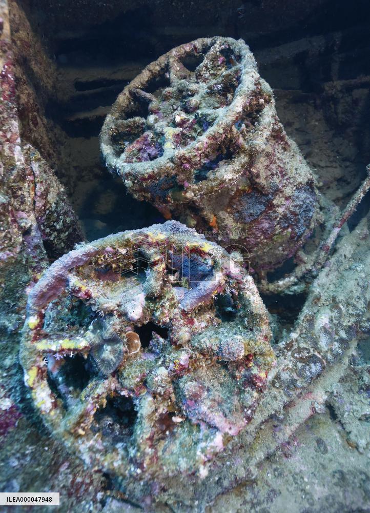 Weapons remain inside sunken U.S. warship on Okinawa seabed