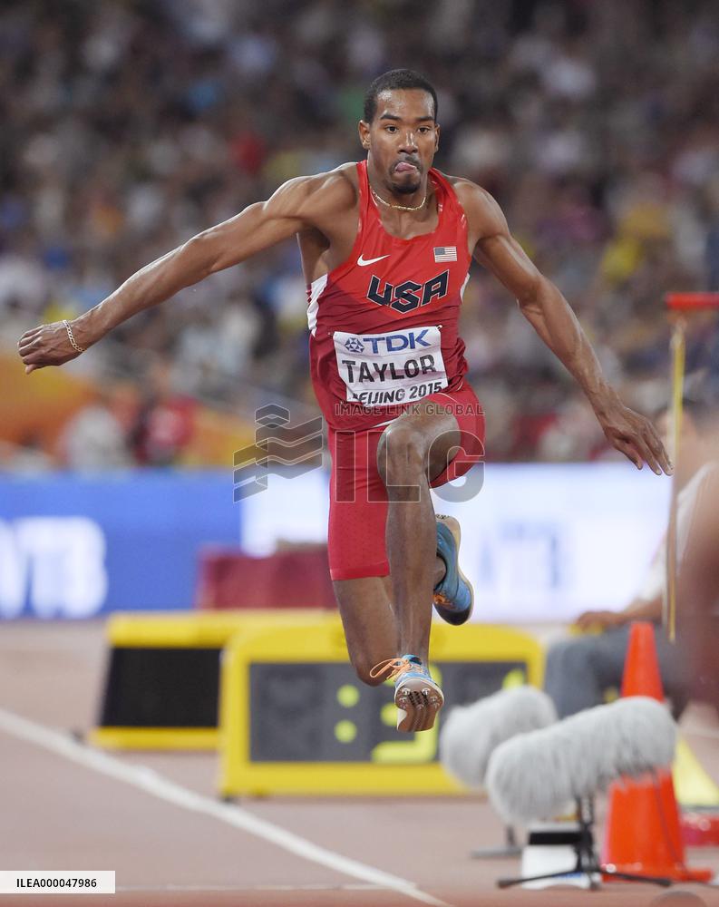 Taylor wins triple jump gold at world championships in Beijing