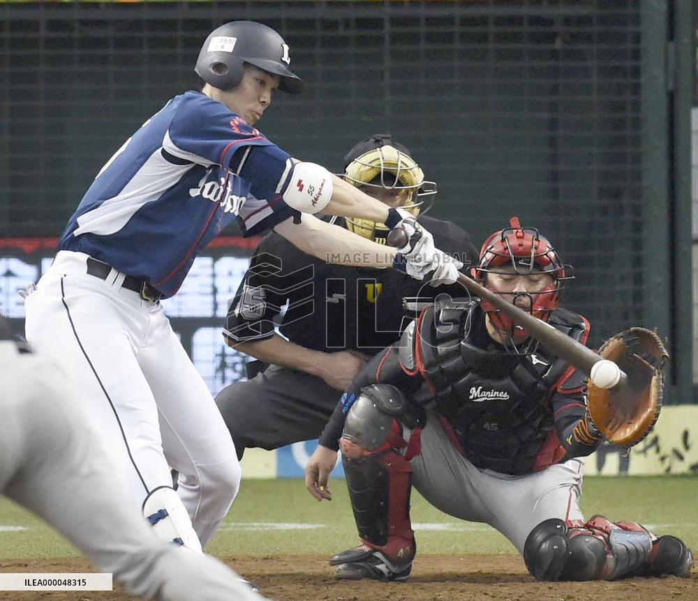 Seibu outfielder Akiyama collects 200th hit of season