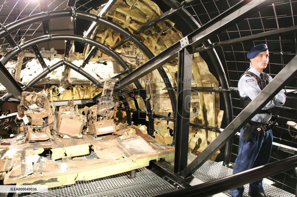 Wrecked cockpit of downed Malaysian Airlines plane restored