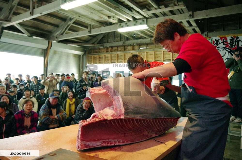 2-day tuna festival held in Aomori, northern Japan
