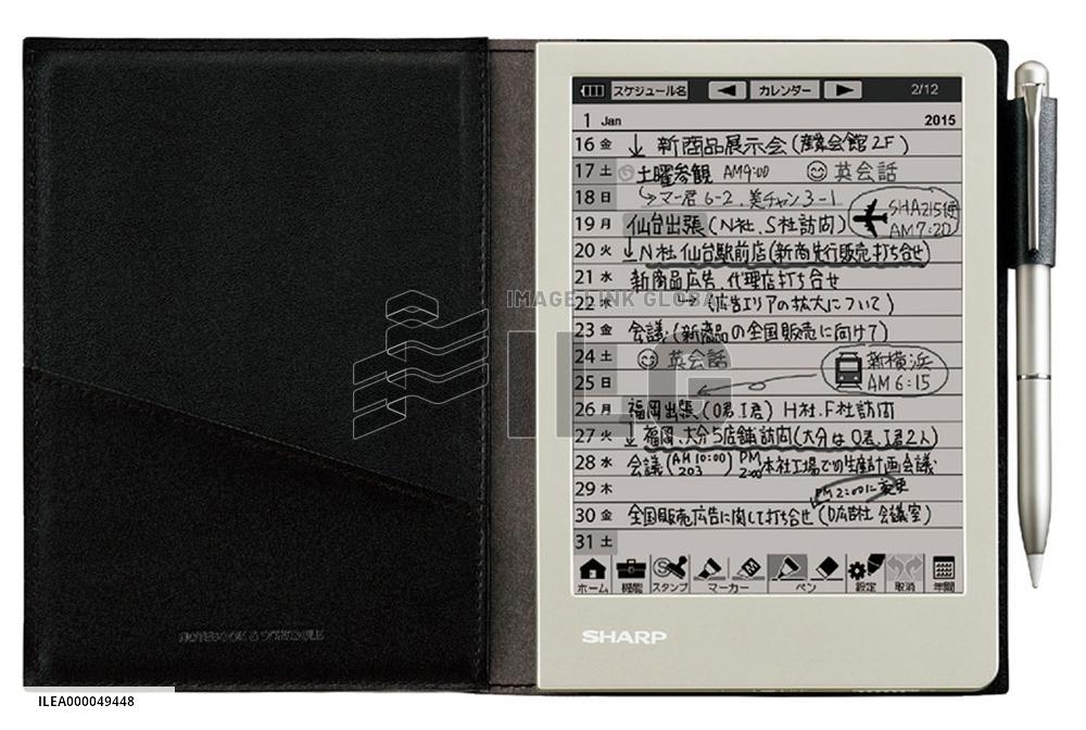 Sharp unveils new electronic notepad
