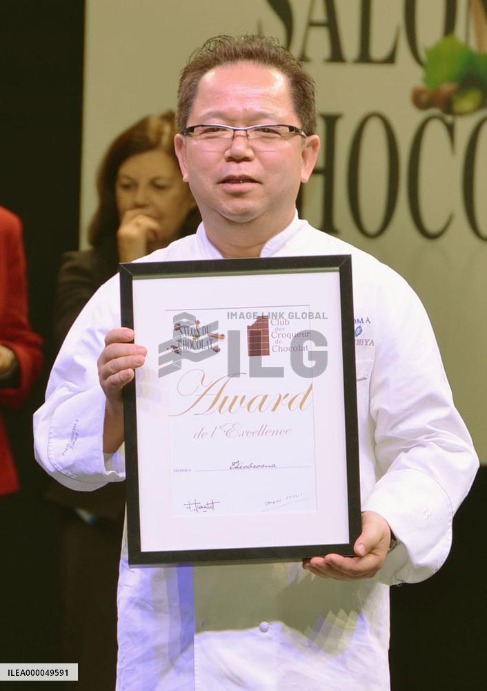 Japanese chef wins foreign chocolatier award at French contest