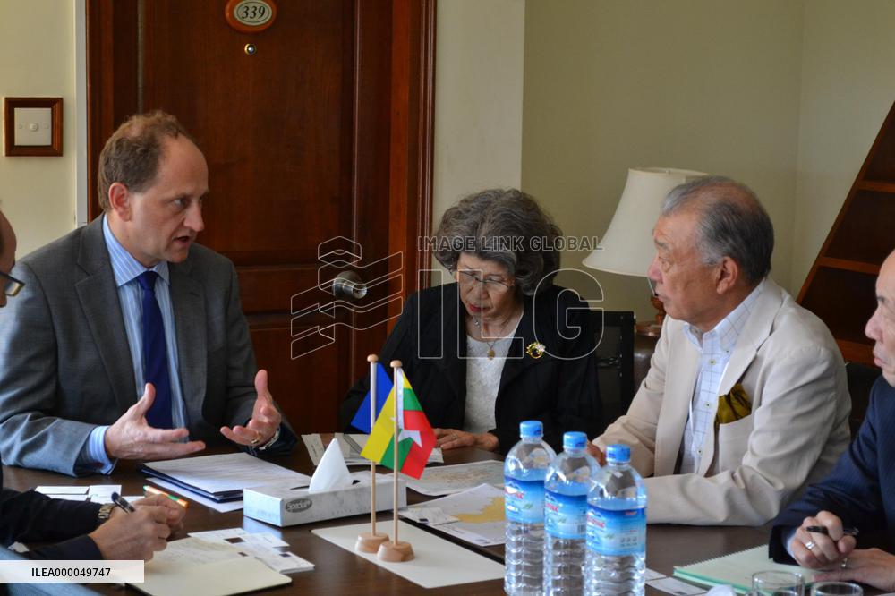 Japanese monitoring team inspects polling stations in Myanmar
