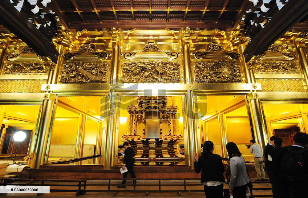 Renovated room at Kyoto's major temple opened for press preview