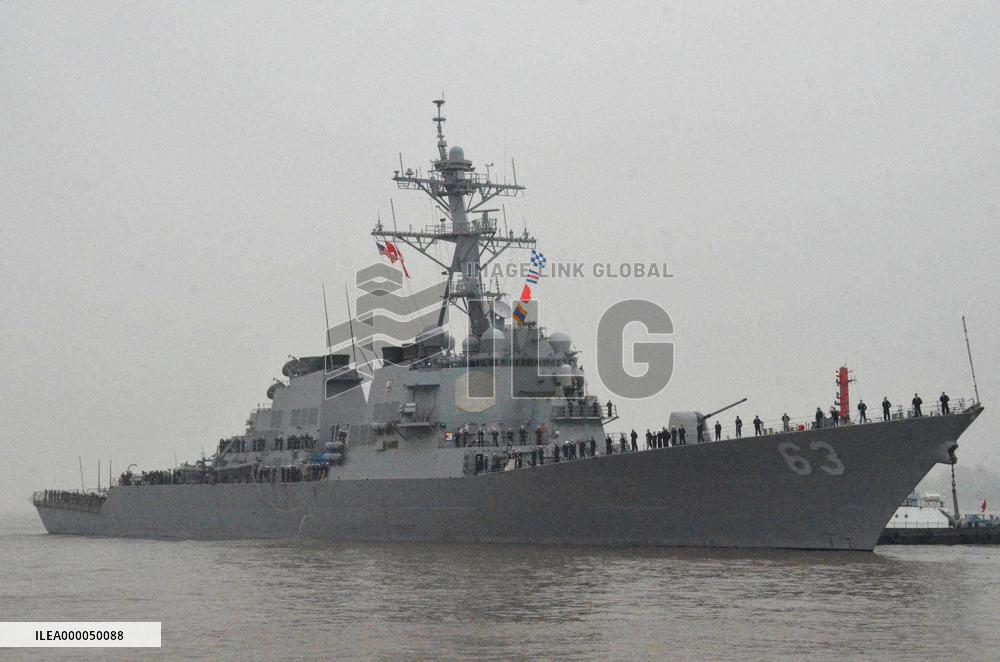 U.S. Aegis ship arrives in Shanghai for port visit amid tensions