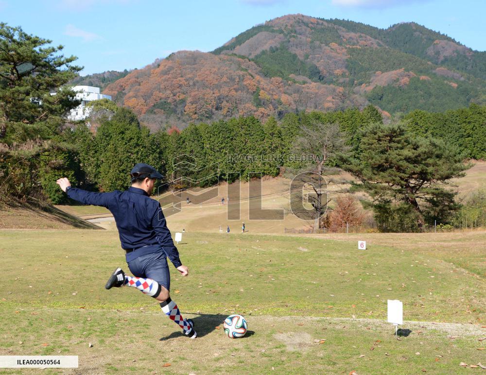 Footgolf getting growing attention as novel sport in Japan