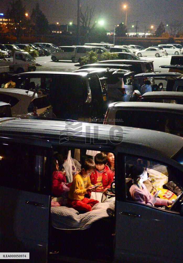 Evacuees fight exhaustion in southwestern Japan quakes