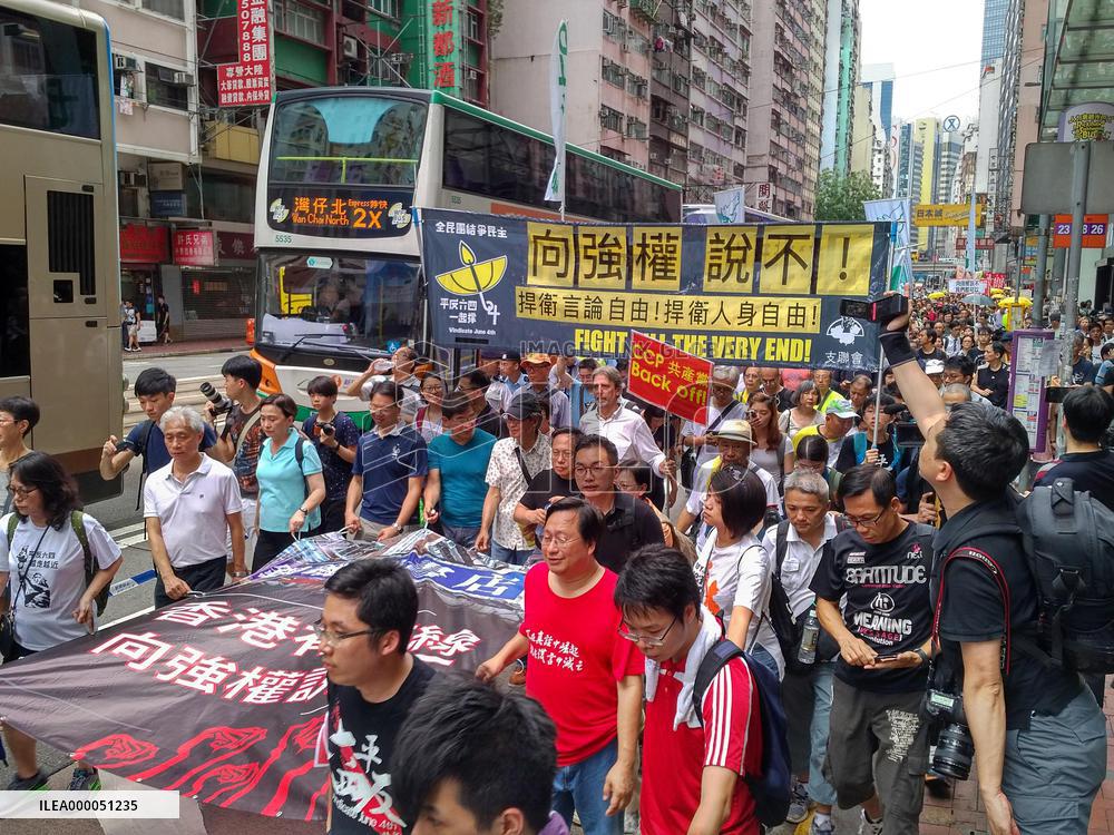 Thousands march in Hong Kong over booksellers' disappearance
