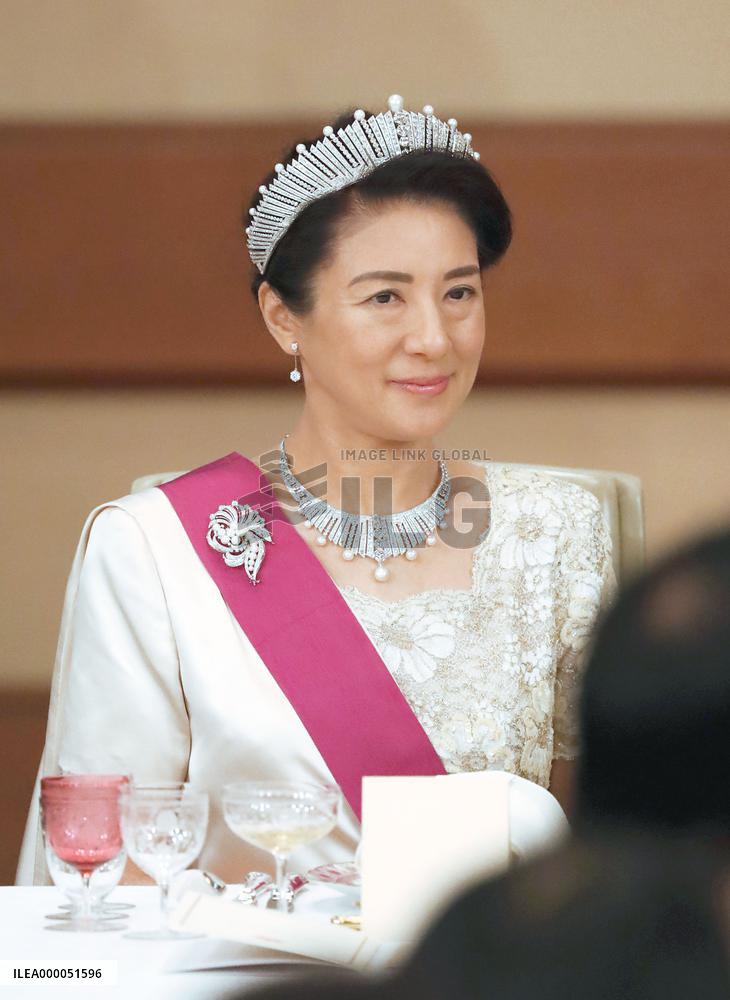 Banquet for Belgian royal couple at Imperial Palace