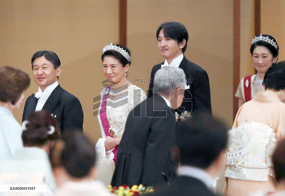 Banquet for Belgian royal couple at Imperial Palace
