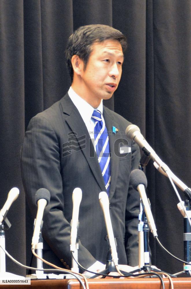 New Niigata governor attends office 1st time
