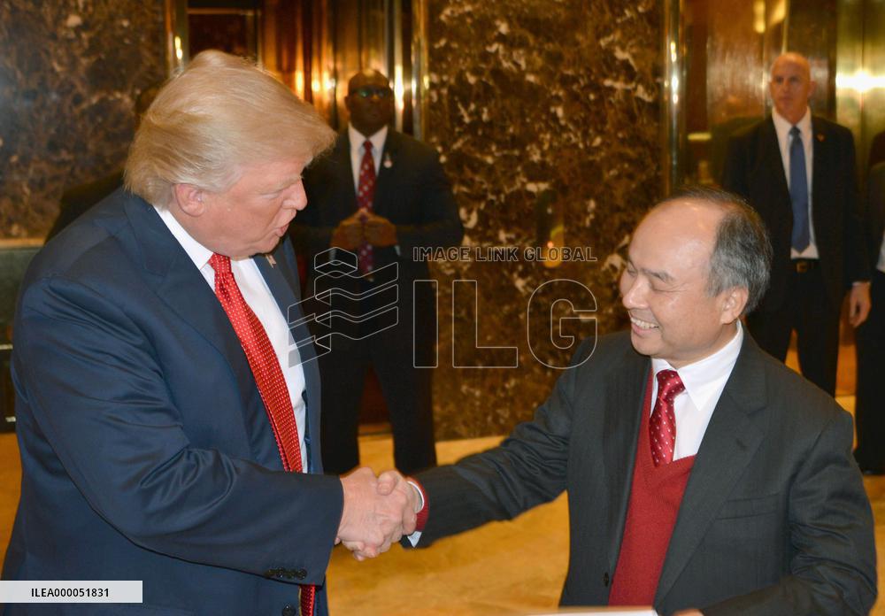 SoftBank's Son tells Trump of plan to invest $50 bil. in U.S.