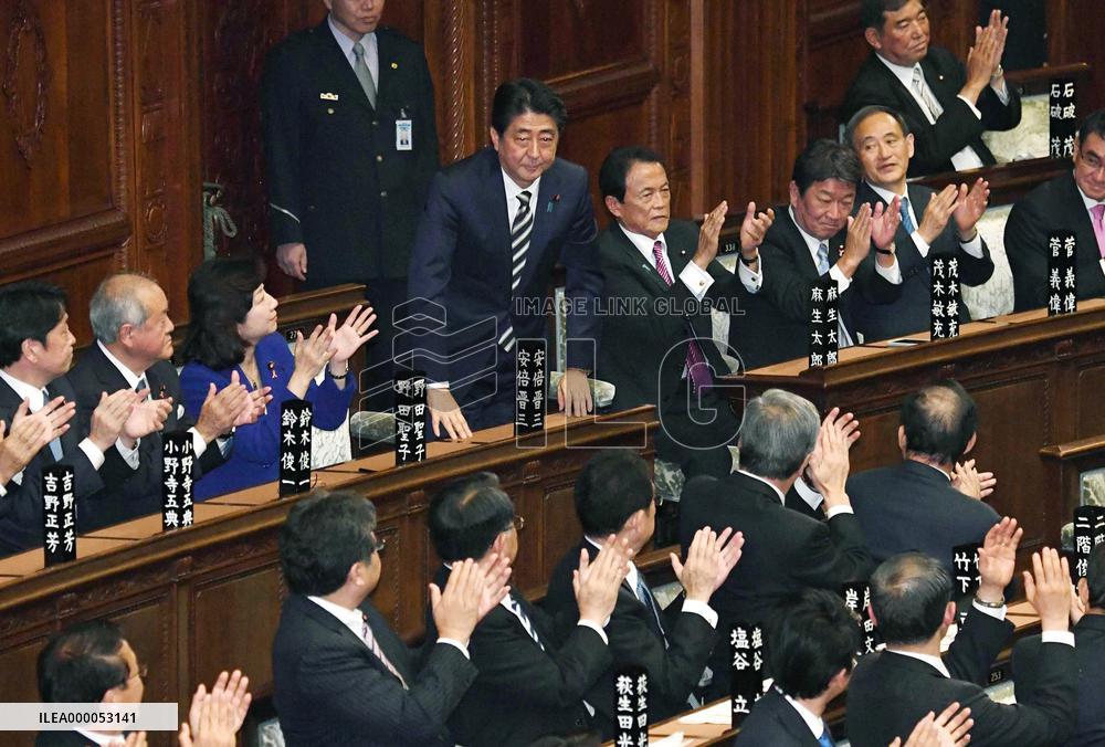 Abe re-elected as Japan PM after election victory