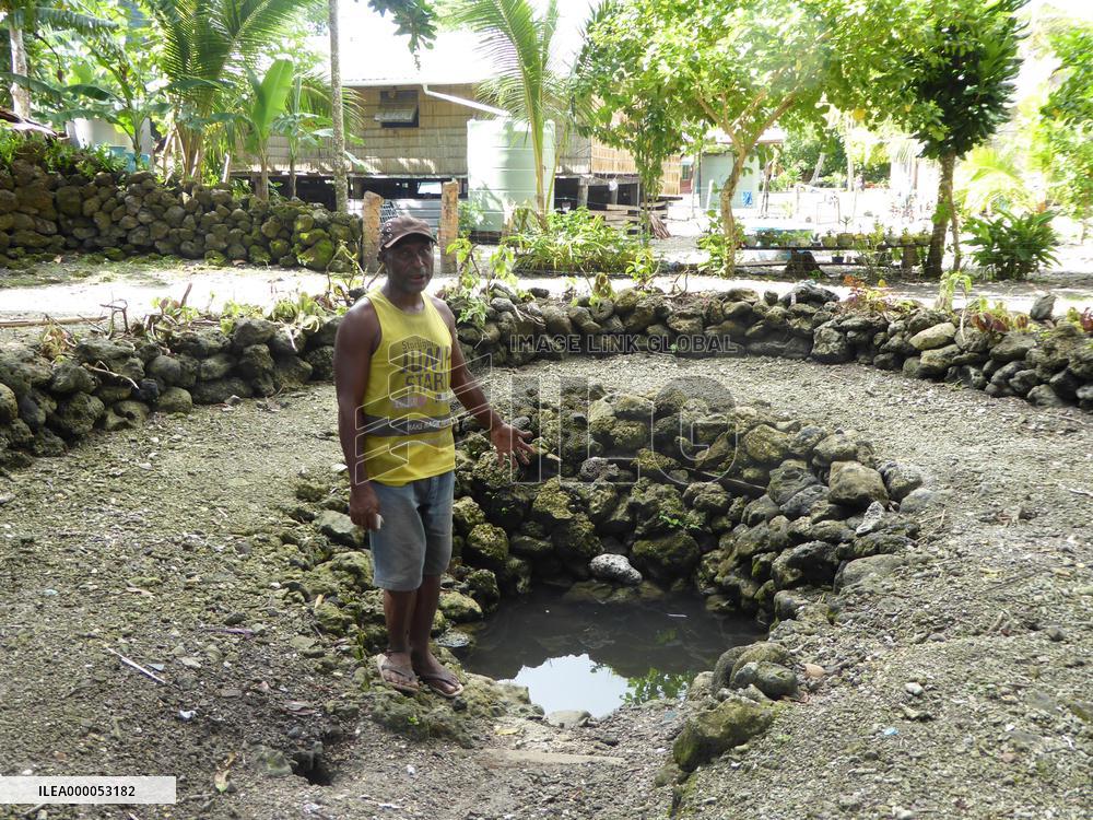 Solomon Island villages shrinking due to rising sea levels