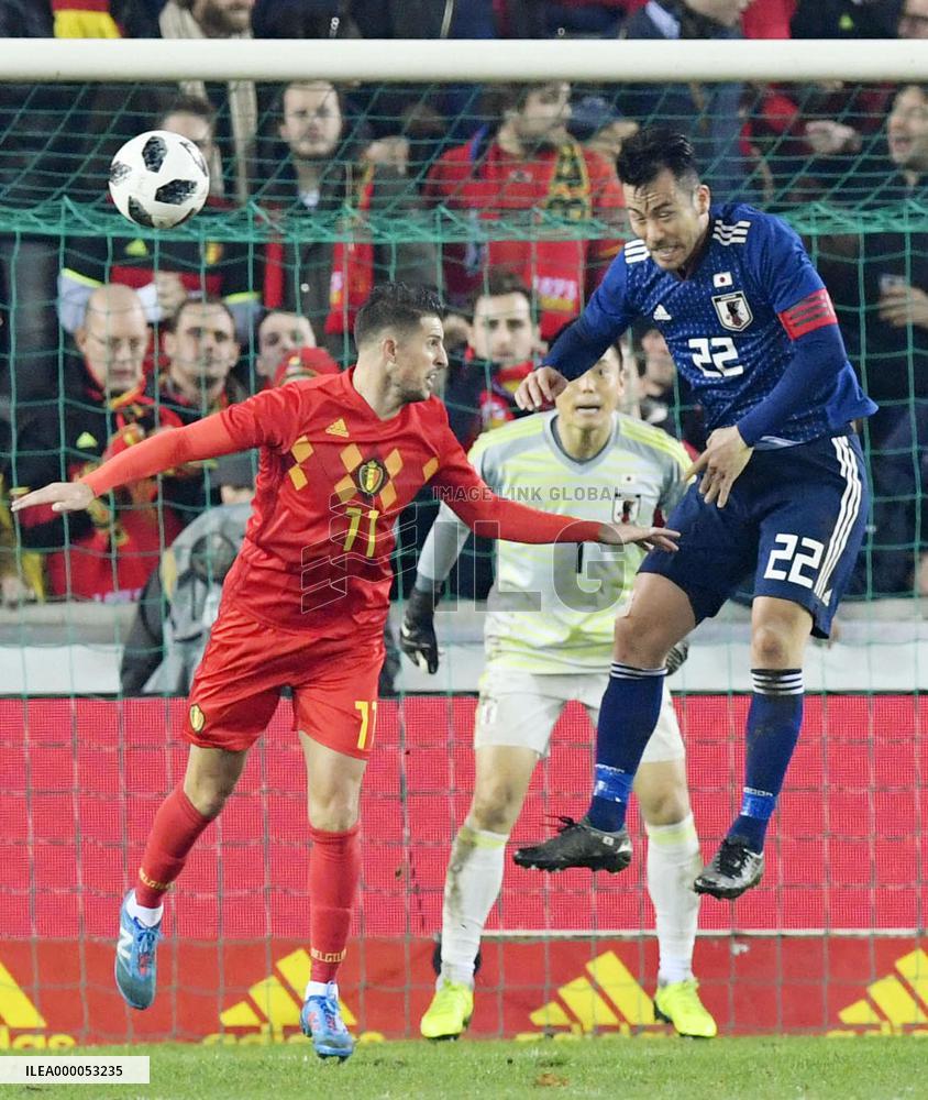 Soccer: Belgium-Japan friendly