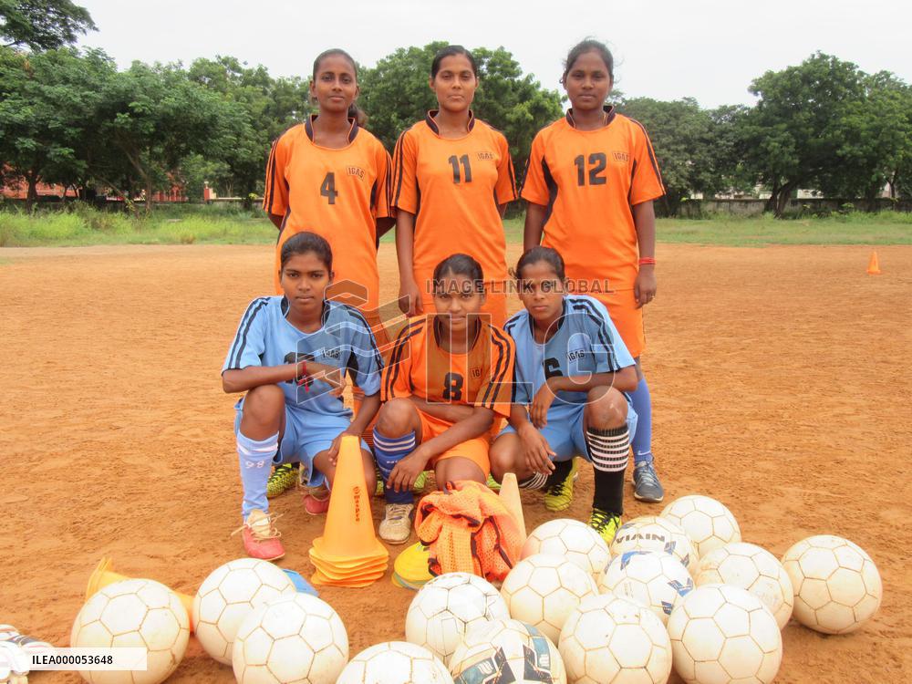 Indian girls orphaned by tsunami, saved through football