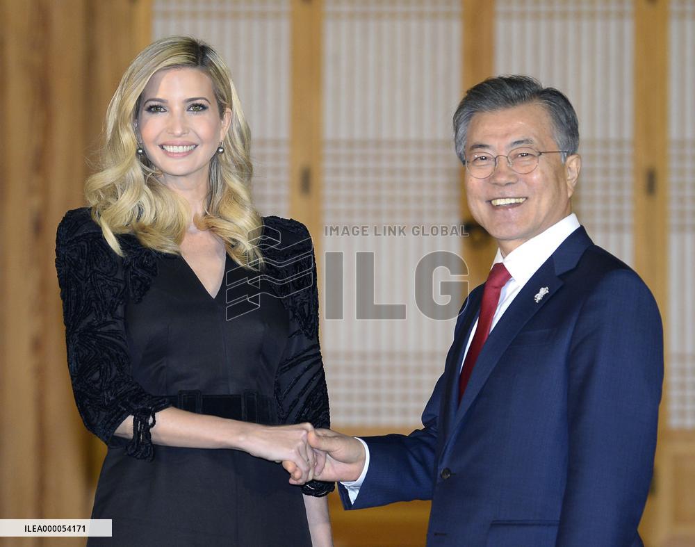 Ivanka Trump meets Moon