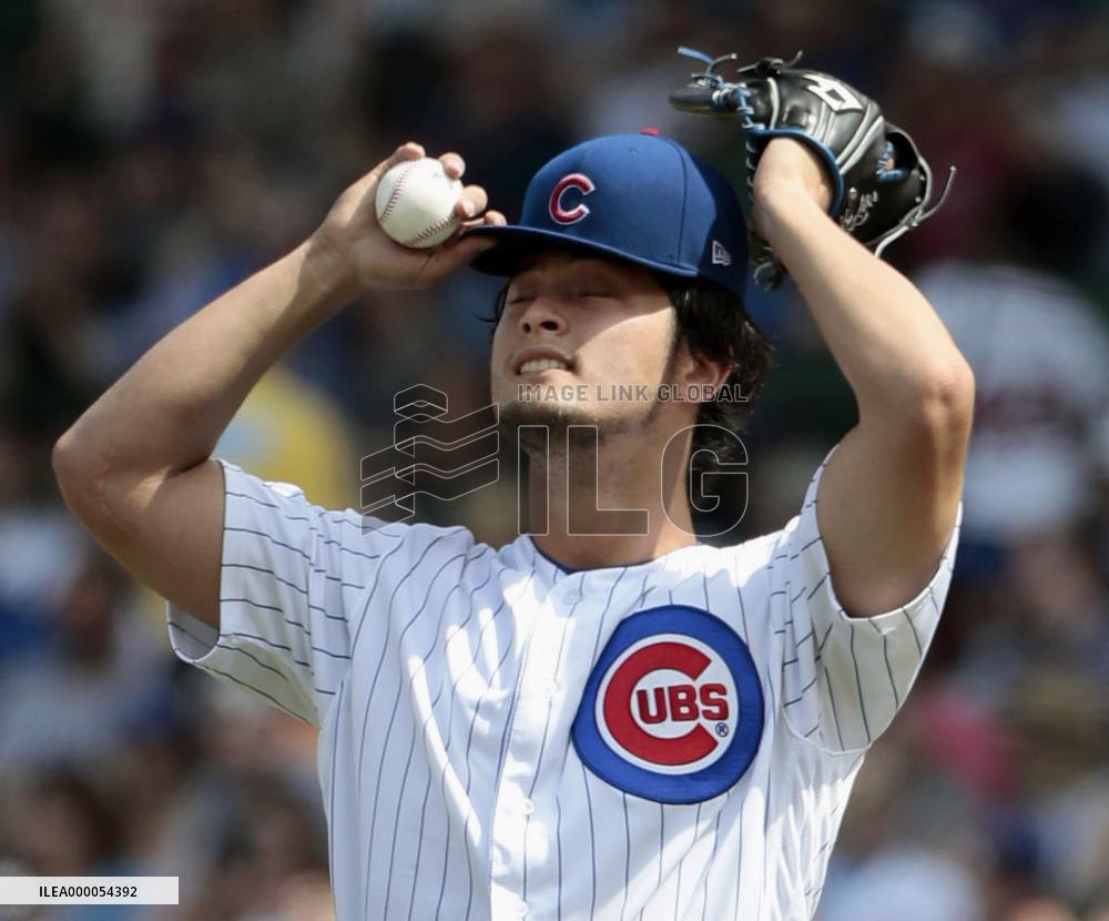 CORRECTED: Baseball: Chicago Cubs' Darvish