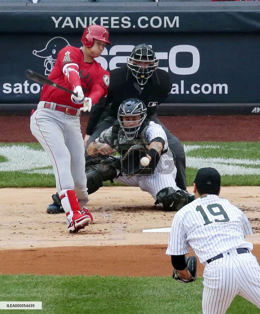Baseball: Angels' Ohtani vs Yankees' Tanaka