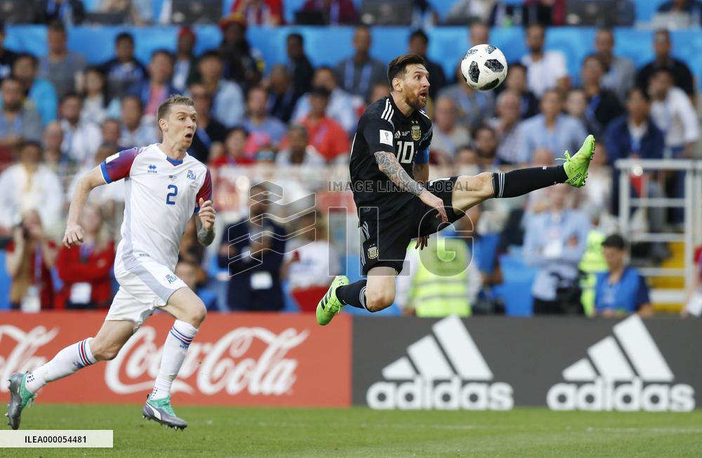 Football: Argentina vs Iceland at World Cup