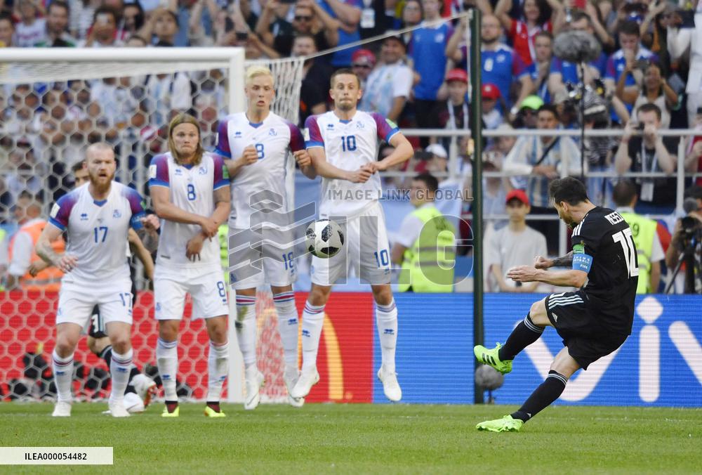 Football: Argentina vs Iceland at World Cup
