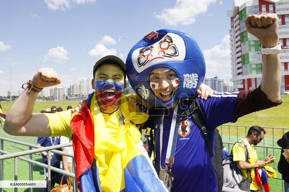 Football: Supporters at World Cup