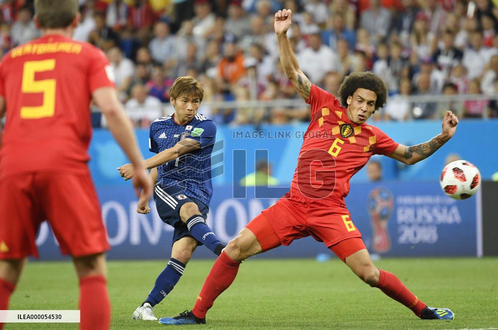 Football: Japan vs Belgium