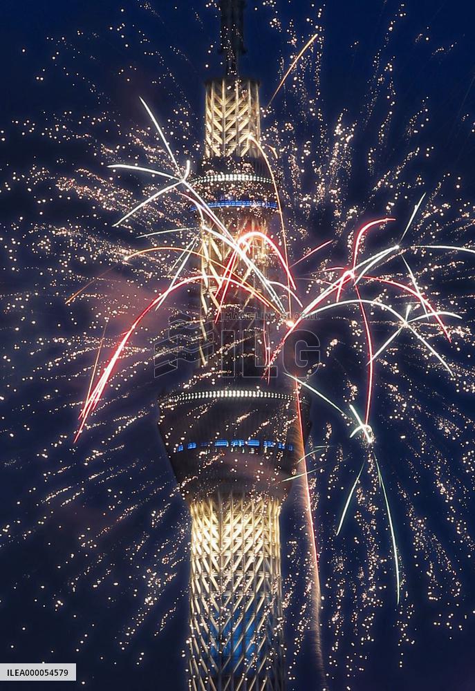 Firework festival in Tokyo