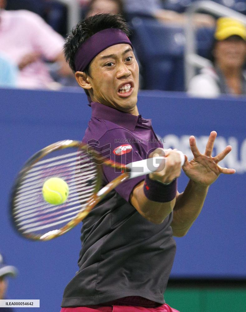 Tennis: Nishikori at U.S. Open