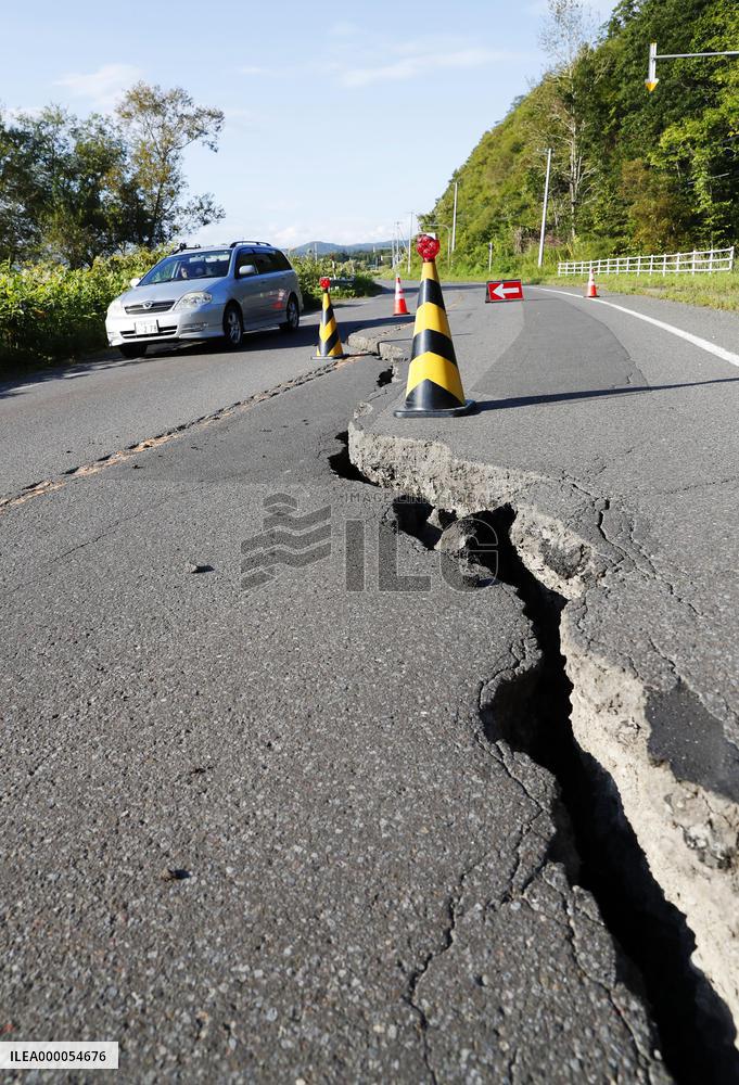 Strong earthquake hits Hokkaido