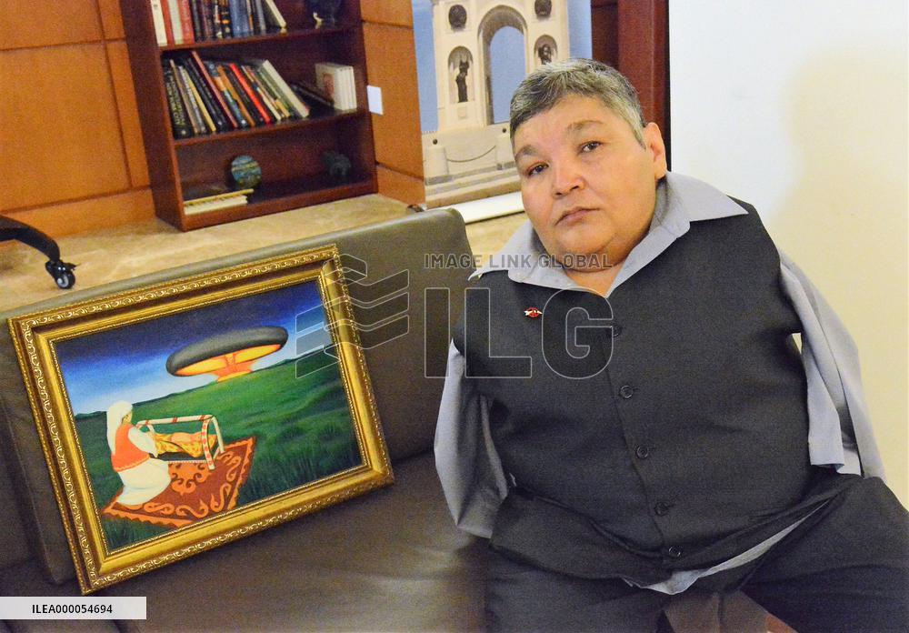 Kazakh artist takes advocacy for nuke-free world to U.N.