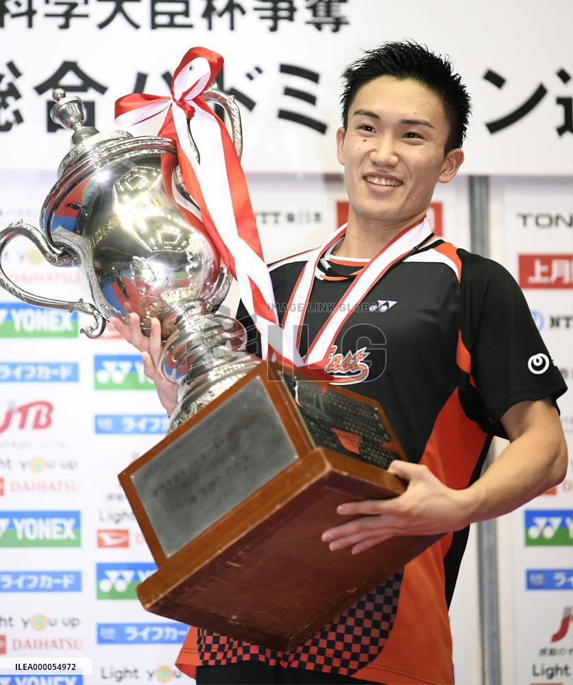 Badminton: Momota wins national championship