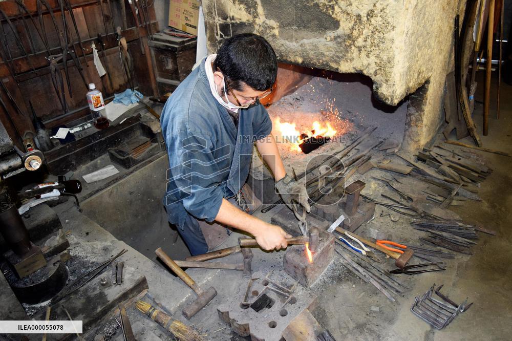 Blacksmith in Toyota, Japan