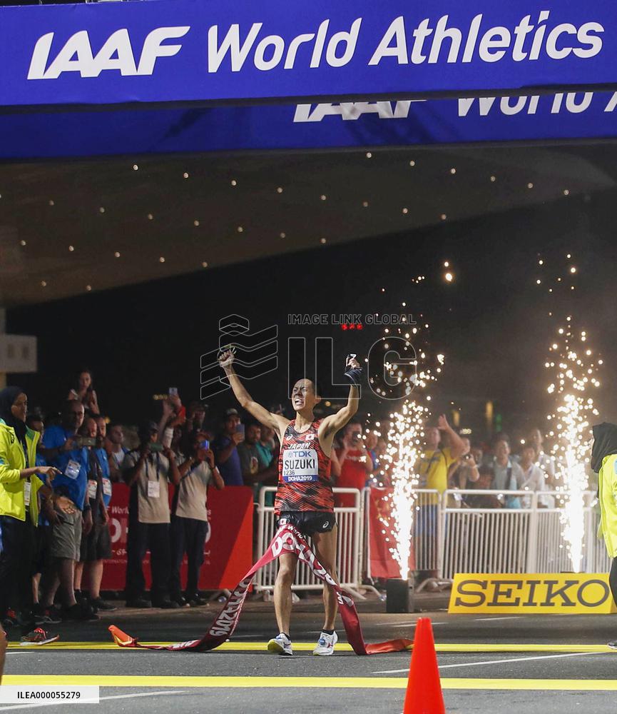 Athletics: Suzuki wins Japan's 1st race walk world title