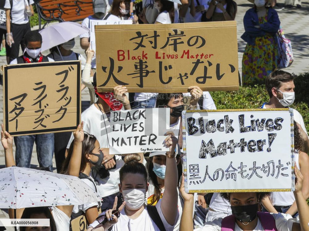 George Floyd protest in Osaka