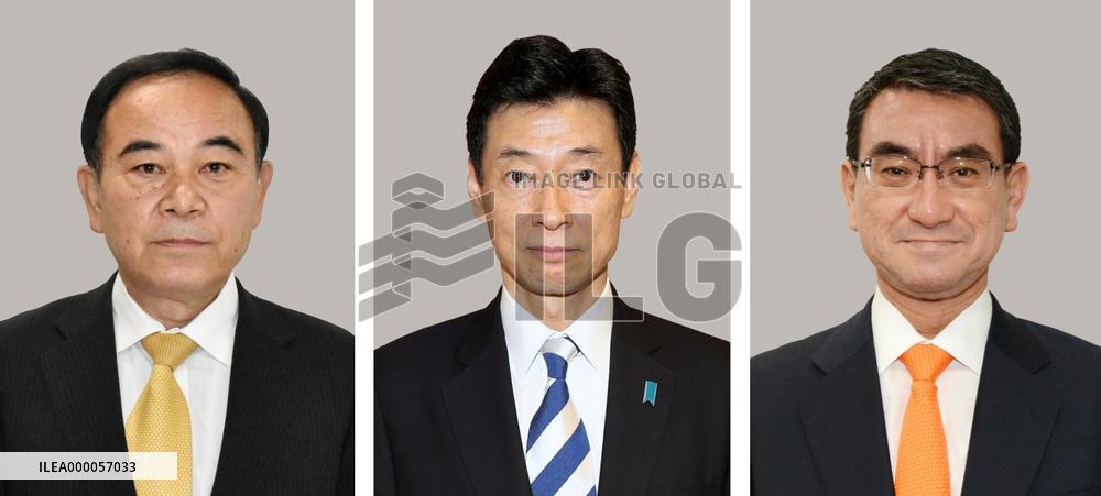 Members of Japan PM Suga's Cabinet