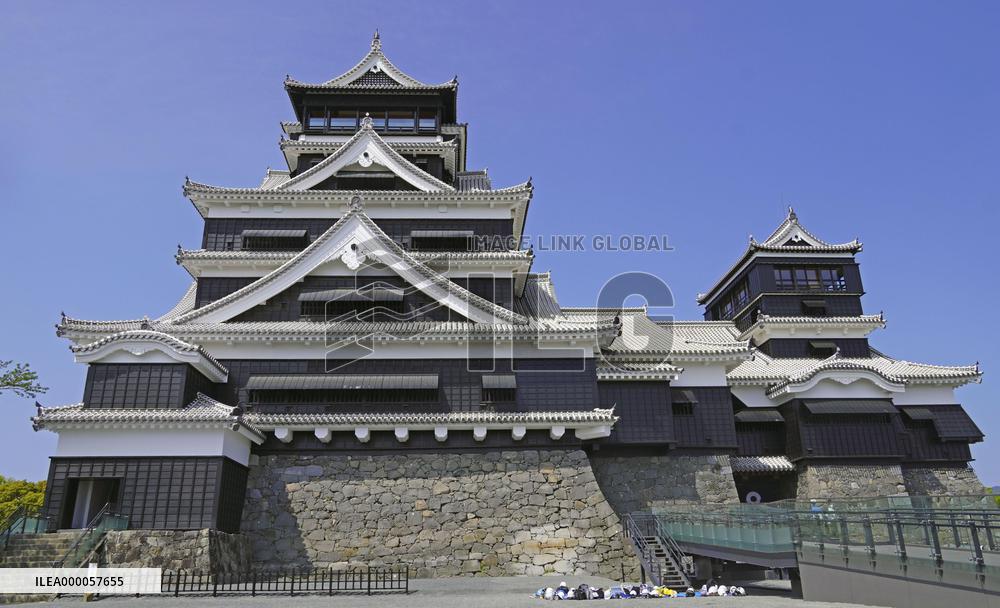 Kumamoto castle in southwestern Japan