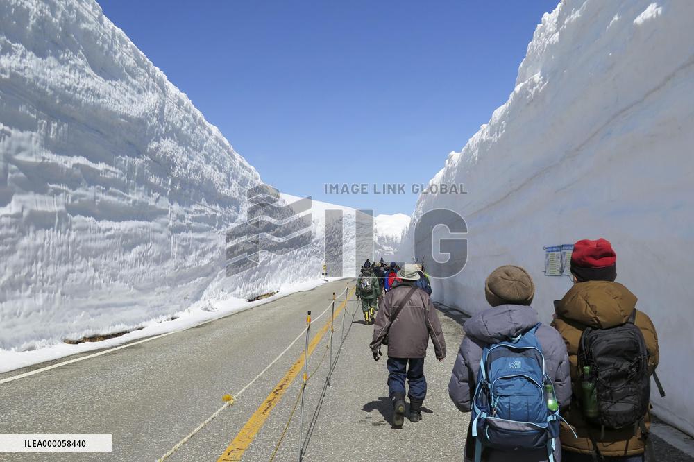 Tateyama Kurobe Alpine Route in central Japan