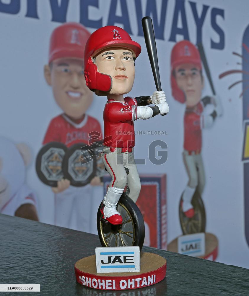 Baseball: Shohei Ohtani bobblehead doll